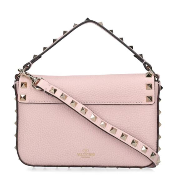 NEW VALENTINO GARAVANI ROCKSTUD BLACK LEATHER MINI CROSSBODY BAG PURSE NWT - Picture 3 of 15